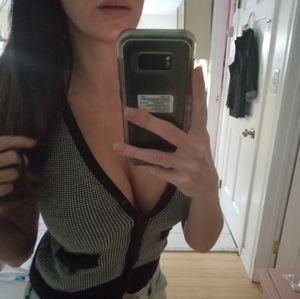 Betsey Johnson cardigan top small